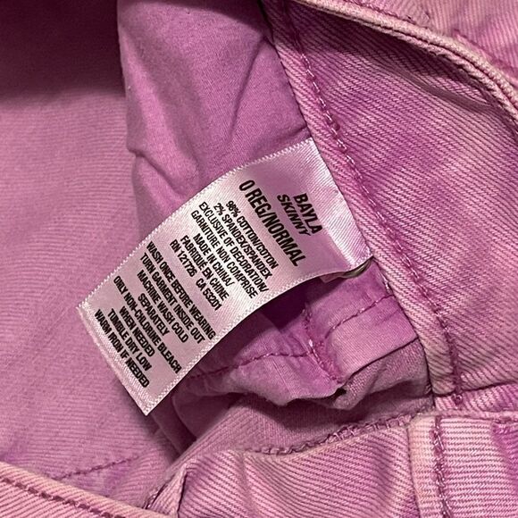 Aeropostale Bayla Skinny Jeans 0 Pink - Picture 3 of 4